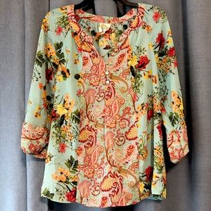 Anthropologie Fig & Flower Petite XL Top